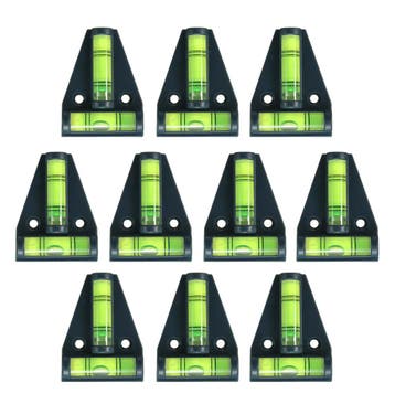Set van 10 kruiswaterpassen met schroefgaten (zwart), Ophalen of Verzenden, Nieuw