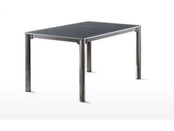 Sieger tuintafel vivodur 140 leisteen decor antraciet, Nieuw, Rechthoekig, Overige materialen