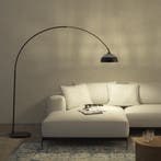 Booglamp Arcus, staal, retro-stijl, 60W - zwart, Verzenden, Nieuw