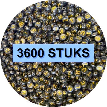 Fako Bijoux - Letterkralen Rond Bulk - Letter Beads -, Verzenden, Nieuw