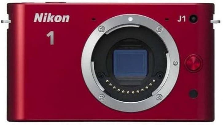 Nikon 1 J1 Systeemcamera Body - Rood (In doos), Audio, Tv en Foto, Fotocamera's Digitaal, Zo goed als nieuw, Verzenden