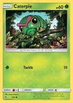 Caterpie 01/68 Hidden Fates, Ophalen of Verzenden, Nieuw, Losse kaart, Foil