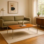 Salontafel | Vintage | Retro | Teak |  4050, Ophalen of Verzenden, Zo goed als nieuw, Teakhout, Mid-Century