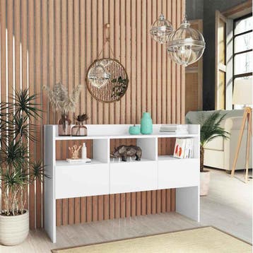 vidaXL Dressoir 105x30x70 cm bewerkt hout wit, 100 tot 150 cm, Verzenden, Nieuw, 25 tot 50 cm