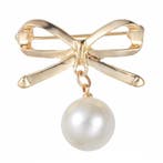 Fako Bijoux - Sierspeld - Sjaalspeld - Broche - Parel met, Verzenden, Nieuw