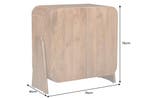 Lowboard BRASIL 75cm mangohout bruin - 45787, Ophalen of Verzenden, Nieuw