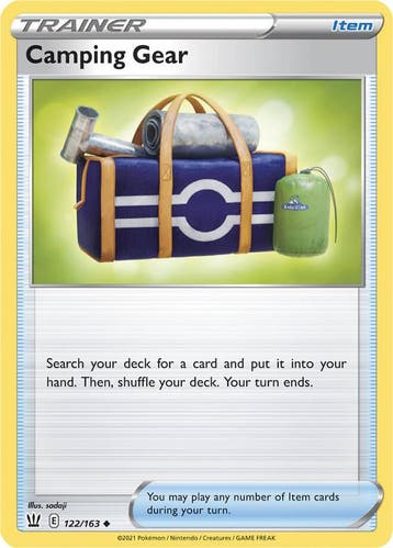 Camping Gear 122/163 Battle Styles, Ophalen of Verzenden, Nieuw, Losse kaart, Foil