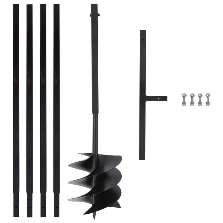 vidaXL Grondboor met handvat 250 mm met verlengbuis 4 m, Tuin en Terras, Hand-tuingereedschap, Nieuw, Verzenden