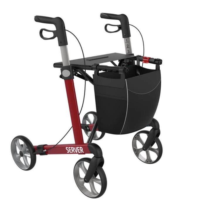 Rehasense Server Rollator – Inclusief Zachte Banden & Rugban, Diversen, Rollators, Nieuw, Ophalen of Verzenden
