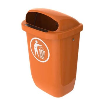 Kunststof buitenafvalbak DIN PK 50 liter oranje, 40 liter of meer, Ophalen of Verzenden, Nieuw, Kunststof