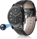 Stealth Camera Horloge | Leren Band | Laatste Stuk!, Blauw, Menborn, Nieuw, Ophalen of Verzenden