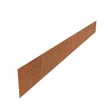 Cortenstaal kantopsluiting recht 150x0,2x20cm, Overige materialen, 100 tot 200 cm, Nieuw, Minder dan 25 cm