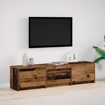 vidaXL TV-kast Oudhout Bewerkt hout, Minder dan 50 cm, Verzenden, Nieuw, Minder dan 100 cm