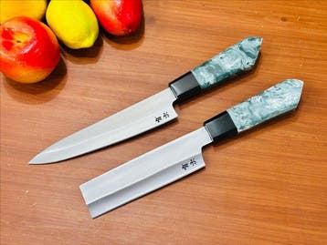 Keukenmes - Santoku & Nakiri - Ambachtelijk Japans staal in
