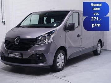 Renault Trafic 1.6 dCi 125 pk Dubbel Cabine L2 Navi, Trekhaa, Stof, Gebruikt, Euro 6, Renault