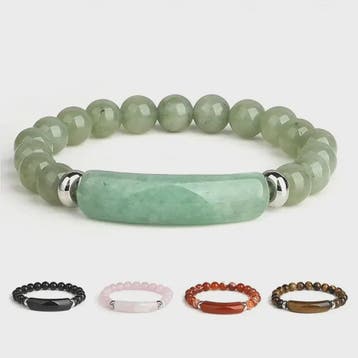 Handgemaakte Edelsteen Armband met Turquoise & Malachiet - E, Verzenden, Nieuw