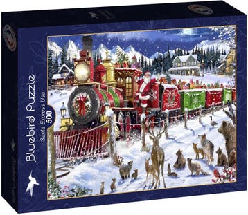 Santa Express Usa Puzzel (500 stukjes) | Bluebird Puzzle -, Verzenden, Nieuw