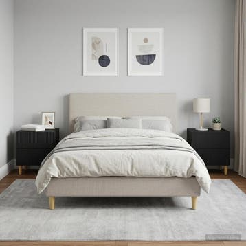 vidaXL Nachtkastje 2 st Zwart 43 x 34,5 x 48 cm Bewerkt hout, Minder dan 45 cm, Verzenden, Nieuw, Minder dan 55 cm