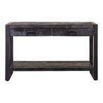 Mangohout Sidetable Britt 120 Zwart, Verzenden, Nieuw, Overige houtsoorten, Industriële meubels