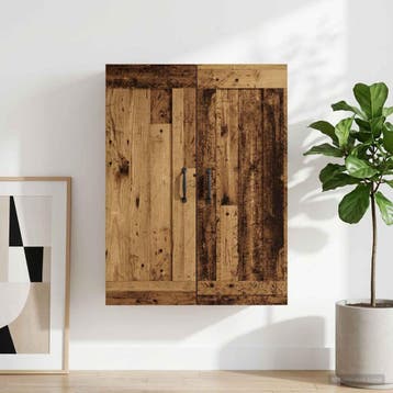 vidaXL Wandkast Oud hout 69,5 x 34 x 90 cm Bewerkt hout, Minder dan 50 cm, Verzenden, Nieuw, Minder dan 100 cm