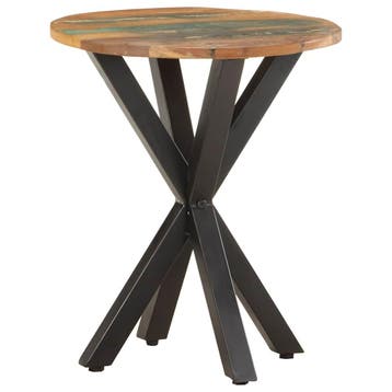vidaXL Bijzettafel 48x48x56 cm massief gerecycled hout, Verzenden, Nieuw, Hout, 45 tot 60 cm