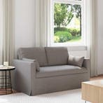 vidaXL Bank Taupe 139 x 78 x 80 cm Stof, Huis en Inrichting, Banken | Bankstellen, Verzenden, Nieuw, Stof, Minder dan 150 cm