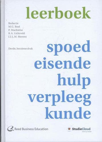 9789035235380 Leerboek spoedeisende-hulp-verpleegkunde, Verzenden, Zo goed als nieuw, M.G. Boel