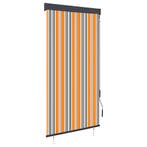 vidaXL Rolgordijn voor buiten 80x250 cm geel en blauw, Huis en Inrichting, Verzenden, Nieuw