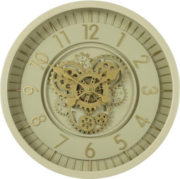 Wandklok Celestial Creme - Ø53 cm, Huis en Inrichting, Woonaccessoires | Klokken, Ophalen of Verzenden