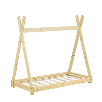 Juniorbed Tipi eenpersoonsbed incl. matras 70x140 - hout, Verzenden, Nieuw
