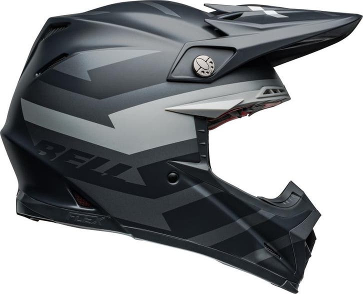 Bell 2024 Moto-9S Flex Banshee Crosshelm Satijn Zwart / Zilv, Motoren, Onderdelen | Overige, Ophalen of Verzenden