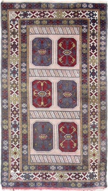 Russische antiek, Kaukasisch Bergama Kazak Shirvan, ouder, Nieuw