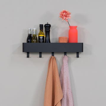 Spinder Design Multi 5 wandkapstok - zwart, Verzenden, Nieuw