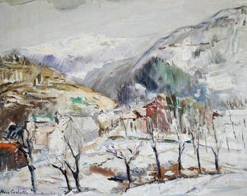 Mario Cortiello (1907-1982) - Hiver à la montagne