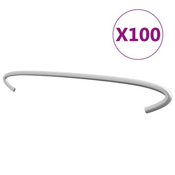 vidaXL Gabionhaken 100 st 30 cm gegalvaniseerd staal, Tuin en Terras, Verzenden, Nieuw
