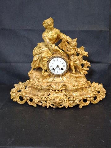 Tafelklok - Legering - 1850-1900, Antiek en Kunst