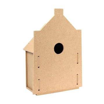 3D Vogelhuisje MDF 4mm Trap 210x140x80mm, Verzenden, Nieuw