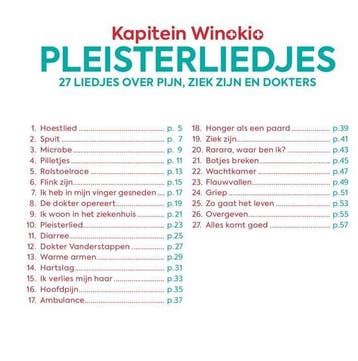 Pleisterliedjes - Kapitein Winokio 9789490378547, Verzenden, Gelezen, Kapitein Winokio