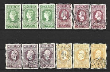Nederland 1913 - Onafhankelijkheid - 3x NVPH 97/100, Postzegels en Munten, Postzegels | Nederland, Gestempeld