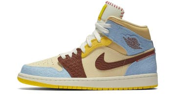 Jordan 1 Mid SE Fearless Maison Chateau Rouge, Nieuw