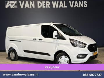 Ford Transit Custom | 2.0 TDCI 130pk L2H1 Euro6 Airco | 2x, Gebruikt, Euro 6, Wit, Dealer onderhouden