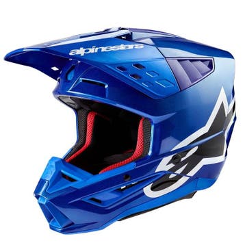 Alpinestars S-M5 Corp Helm Ece 22.06 Blauw Glanzend, XXL, Nieuw met kaartje, Overige merken, Heren