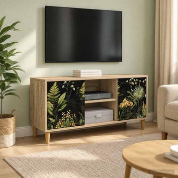 vidaXL Tv-meubel RHENEN 102 x 33 x 50 cm Sonoma Bewerkt hout, Huis en Inrichting, Minder dan 50 cm, Verzenden, Nieuw, Minder dan 100 cm