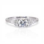 Ring - 18 karaat Witgoud - 1.08ct. tw. Diamant (Natuurlijk), Nieuw