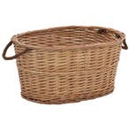 vidaXL Houtmand met handvatten 56x40x28 cm natuurlijk, Verzenden, Nieuw