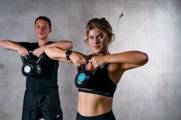 Avento Kettlebell - 16 kg - Zwart, Ophalen of Verzenden, Zo goed als nieuw, Avento
