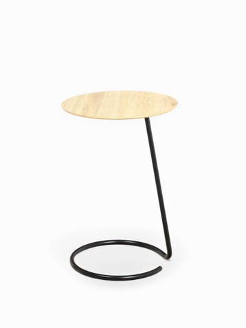 Orangebox Lapwing-H tafel, eiken, Ø48cm, Overige plaatsen, Ophalen of Verzenden, Gebruikt, Tafel