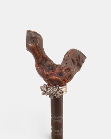 Wandelstok - Hout, Zie honderdjarig bestaan, Metaal, Antiek en Kunst