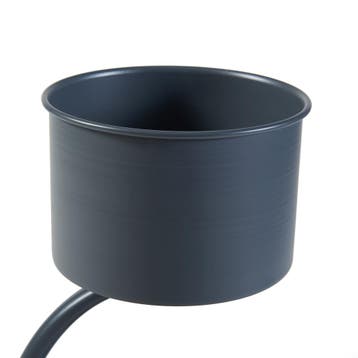 Plantenstandaard Almelo 63x29x21 cm metaal zwart [en.casa], Verzenden, Nieuw