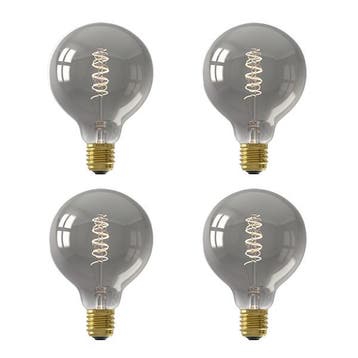 Led lamp E27 | Globe | Calex | 4 stuks, Verzenden, Nieuw